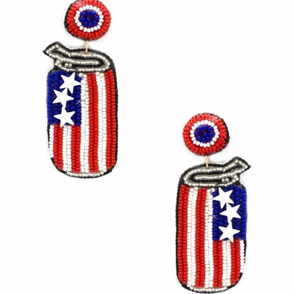 Stars & Sips Beaded Statement Earrings - Picture 1 of 1